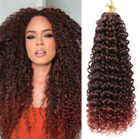 Extensions de cheveux au crochet Passion Twist, Cheveux humains bouclés pour tresses, Cheveux naturels volumineux pour tressage pour femmes noires, Vente en gros