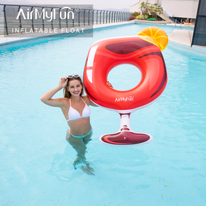 Conception de vente chaude d'usine boisson d'été tours de natation rouge vert anneau de <span class=keywords><strong>piscine</strong></span> gonflable flotteur anneau de natation pour adultes enfants - Product Image 3