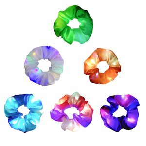 Élastiques à cheveux LED lumineux pour femmes et filles, bandeaux capillaires clignotants colorés, 3 modes d'éclairage, accessoires de fête amusants - Product Image 4