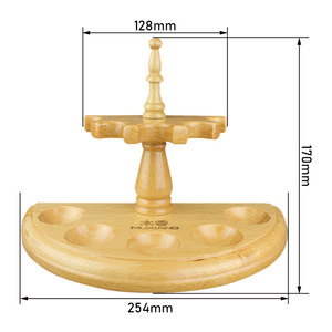 Muxiang Wooden <b>Pipe</b> Rack 5 Position Half Round Tobacco <b>Pipe</b> <b>Stand</b> For Smoking <b>Pipes</b> - Product Image 3