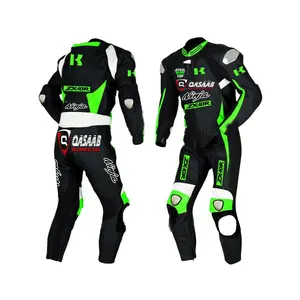 Derniers modèles de vêtements de course automobile pour moto Combinaison de moto en cuir véritable très vendue Combinaison en cuir tendance - Product Image 1