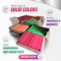 Feuille de mousse EVA de couleur unie, plaque EVA multicolore, matériau en mousse léger pour l'emballage et la fabrication artisanale