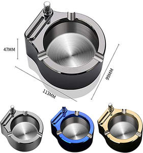 Cenicero <span class=keywords><strong>de</strong></span> Metal Retro, encendedor <span class=keywords><strong>de</strong></span> diez mil fósforos, Cenicero multifunción, gran regalo para padre, marido, novio - Product Image 3