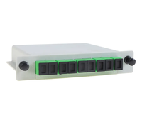 Répartiteur de Fibre Optique PLC Type Cassette LGX 1x4 1x8 Symétrique ZG Tech Vente Directe Usine Personnalisable pour FTTx Centre de Données FTTH