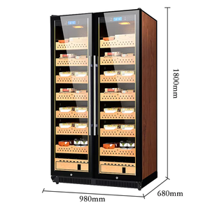 Humidor para Cigarros de Gran Capacidad con Doble Puerta y Estantes de Cedro Español para 3800 Cigarros, Modelo Ne-174 - Product Image 6