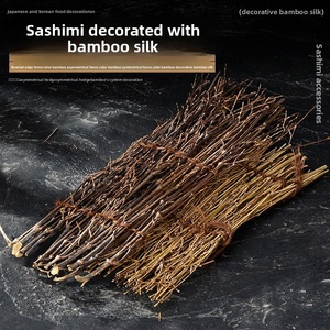 Platos y Vajilla de Bambú, Adornos de Bambú Tejido para Mesa, Accesorios para Servir Sashimi, Adornos para Recipientes - Estilo Chino Moderno - Product Image 4