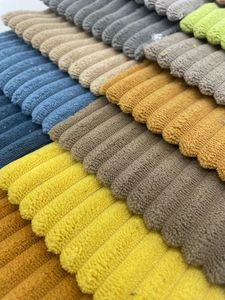 Nhà dệt Bạc Hà màu <span class=keywords><strong>Polyester</strong></span> trọng lượng trung bình courdory <span class=keywords><strong>sofa</strong></span> Trung Quốc dệt may bọc vải to sợi vải cho đồ nội thất dệt - Product Image 3