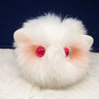 Porte-clés chat en peluche pour femmes boule de fausse fourrure douce chaton porte-clés sac pendentif voiture porte-clés fille enfants Couple cadeau