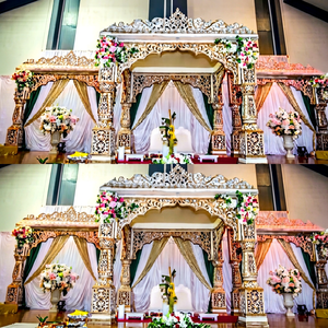 Mandap de mariage indien glamour, exclusif Bollywood, Mandap de mariage Maharani, meilleur Mandap de mariage hindou Bollywood - Product Image 1