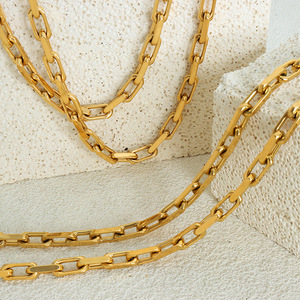 Joyería Punk Hip Hop, Acero Inoxidable Antideslustre, Cadena Cubana Gruesa y Sólida, Conjunto de Collar y Pulsera para Hombre y Mujer - Product Image 2