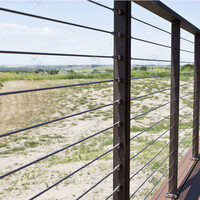 Système de balustrade en corde sur mesure, balustrade en corde moderne pour escalier, balcon, terrasse