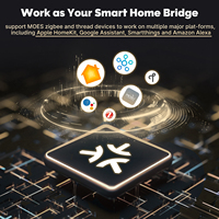MOES-Passerelle filaire Tuya Zigbee pour la maison intelligente, pont, concentrateur, contrôle vocal Siri Homekit, alexa google home