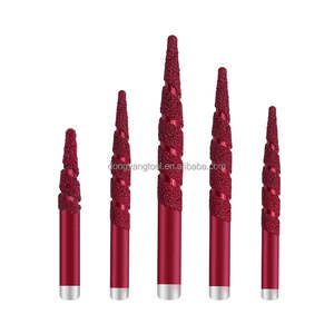 Couteau de sculpture sur pierre en carbure brasé 4 couches Blue Victory Granite HRC 45, 2 flûtes, 30 hélices, personnalisable, OEM, pour routeur CNC - Product Image 2