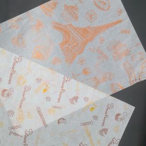 Papier d'emballage pour sandwichs anti-graisse, papier d'emballage alimentaire personnalisé pour hot-dogs - Product Image 2