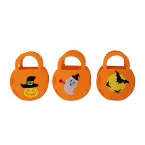Halloween Trick or Treat <b>Bags</b> Bat Pumpkin Candy Tote Bucket Reusable Felt <b>Goody</b> <b>Bags</b> for <b>Kids</b> Party Gifts, Halloween Party Favor - Product Image 1