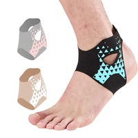 Attelle de cheville réglable avec sangle Velcro, enveloppe de compression légère pour la course, le basketball et les sports