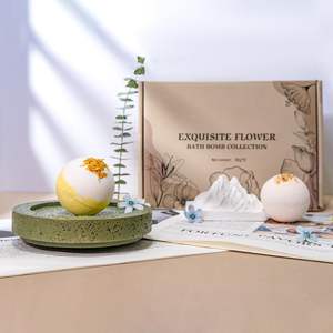 Cadeau de bain spa fait à la main personnalisé boule de fleur sèche bain effervescents livraison rapide bombes de bain cadeau pour la Saint-Valentin - Product Image 5