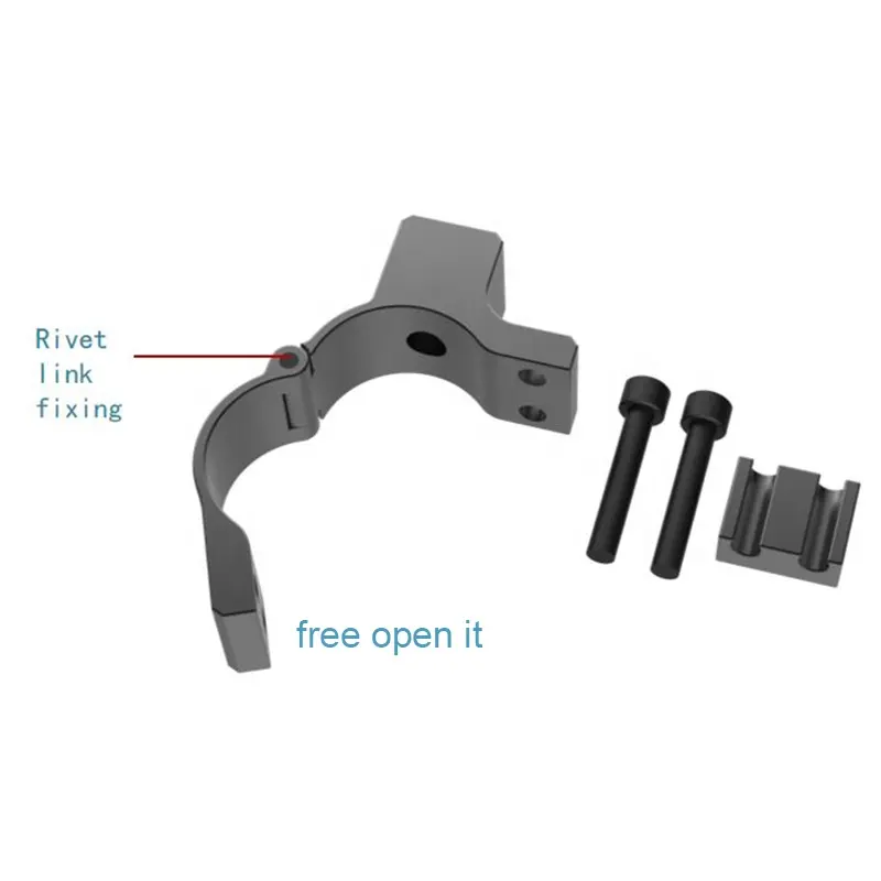 Nuovo design regolabile la maggior parte dei morsetti in alluminio per tubi in metallo UTV/palo/barra/tubo/fisso C da 1 pollice con staffa a bullone