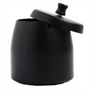 ที่เขี่ยบุหรี่สแตนเลสทรงกลมทันสมัย ไร้ควัน ไร้กลิ่น กันลม สำหรับใช้ในบ้าน สำนักงาน โต๊ะทำงาน ระเบียงนอกบ้าน ลานบ้าน - Product Image 4