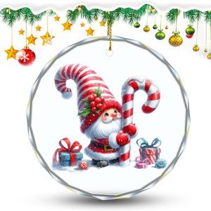 Noël Halloween Pendentif En Verre Image Décoration Circulaire Personnalisée Décoration Suspendue - Product Image 3