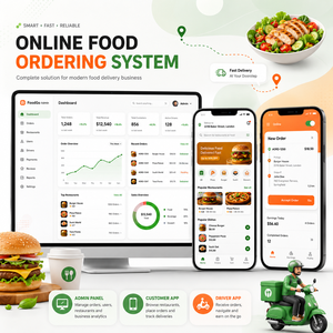 Solución de Desarrollo de Software para Aplicaciones de Comida para Llevar, Compatible con IOS, Android y Gestión <span class=keywords><strong>Web</strong></span>, con Logotipo de Marca Personalizado - Product Image 1