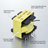 Transformateur Micro Haute Fréquence 12V Mini à Noyau de Ferrite Électrique EE33 520 UH SMPS Flyback Tension Longue Durée de Vie Marque Zxy pour