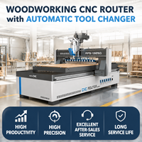 Machines CNC pour le travail du bois, routeur CNC ATC 4X4 1200 X 1200 2140 1325 ATC pour la fabrication de portes en bois