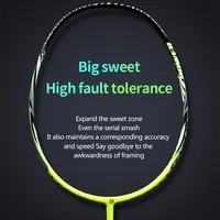 Full Carbon Graphite Badminton Rackets, Equal to Lining