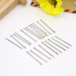 Double-hole Round Connecting Rod Jewelry Pin 500pcs <b>Bag</b> Pack For DIY Earrings <b>Studs</b> Accessories Yiwu Origin - Product Image 2