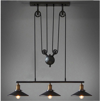 Antique Fer Edison Lumière Pendentif Rétro Vintage Loft Américain Lampe Suspendue Café Bar Corde pour Home Office Cuisine Salle À Manger
