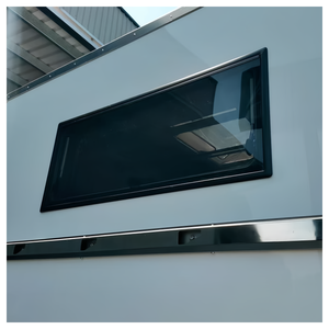 Ventana de Camping Reemplazable de 1600*550mm, ABS + Acrílico + Aluminio con Varilla de Soporte, Parasol y Mosquitera - Product Image 5