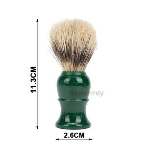 Brocha de Afeitar con Logotipo Personalizado, con Cerdas Sintéticas y Mango de Resina, para Afeitado en Seco y Húmedo, Brocha de Seguridad para Barba, Uso en Salón - Product Image 2