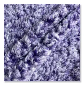 LA Hochwertiger Großhandel 100% Polyester benutzer definierte einseitig bedruckte Sherpa Fleece Stoff für Kleidungs decke