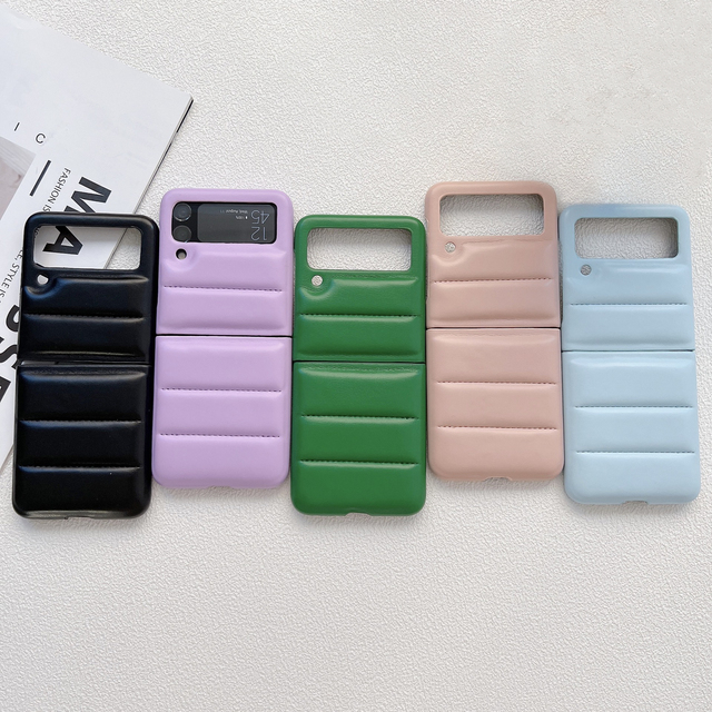 For Flip3 Flip4 5G PU Leather Waterproof Folding Screen All-in-One Back Cover Luxury Jacket PC Protective Case