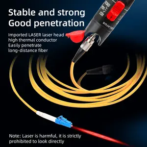 High Performance 50mW VFL Optical Red Light Laser Rotary Pen Fiber Visual Fault Locator FTTH Wireless LAN Compatible 4G Network