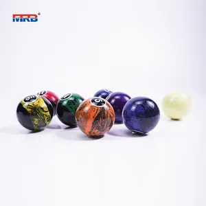 Gemaakt In China Custom Biljart Ballen 2-1/4 Inch Zwart Swirl Compleet Biljart & Pool Ballen Set