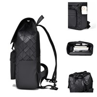 Sac à dos pour ordinateur portable personnalisé unisexe antivol en Oxford avec fermeture éclair, imperméable, léger, extensible et pliable pour étudiants, bureau et usage quotidien