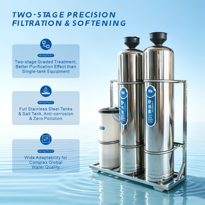 Système de dessalement d'eau industriel double OEM/ODM en acier inoxydable avec système de saumure - Product Image 4