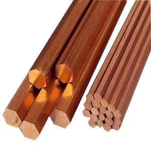High quality Round Square Hexagonal copper bar / brass bar Pure copper bar 1/2'' copper hex rod