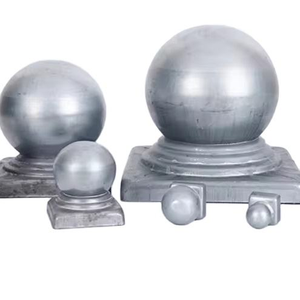 Tappi per montanti <span class=keywords><strong>in</strong></span> acciaio zincato e copertura per pilastri forgiati accessori decorativi per cancelli recinzioni corrimano e balaustre - Product Image 1