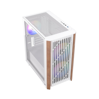 Conception en bois populaire MATX ordinateur PC boîtier de jeu Mid Tower Gamer étui pour CPU CHASSIS