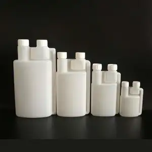 ツインネックボトルダブルネック100ml250ml 500ml 1000ml HDPEDPEプラスチックファーム獣医ペット動物液体薬服用ボトル