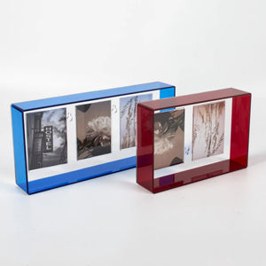 Best Verkopende 3-In-1 Zwevende Instax Fotolijst Acryl Neon Doorschijnende Kleurrijke Transparante Fotolijst - Product Image 4