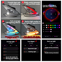 Feux arrière SINDAR Full RGB pour Nissan 370z Fairlady Z34 2008-2019, nouveaux feux arrière électro-plaqués transparents, clignotants dynamiques personnalisés.