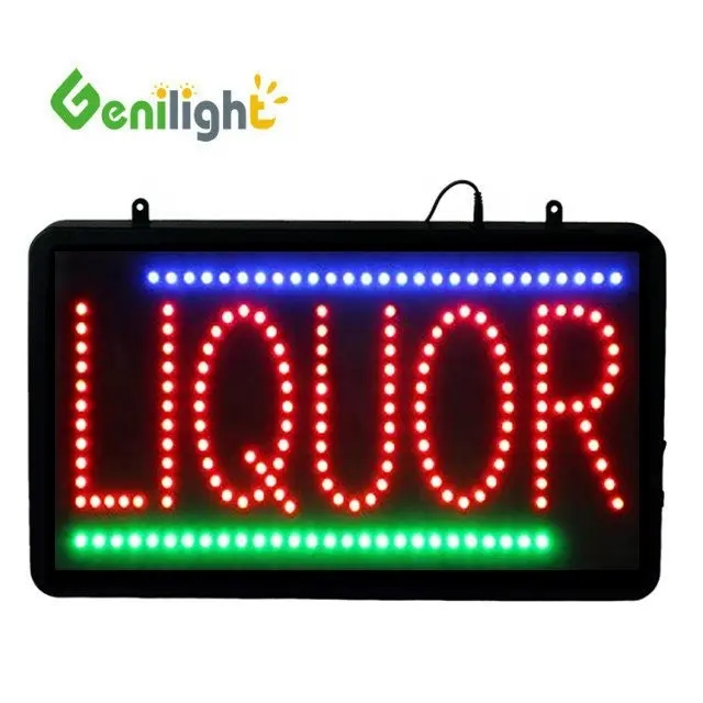 Genlight intérieur 22*13inch DC12v Professional Factory Customized Liquor Display Illuminated LED Signs