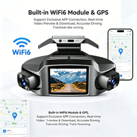 VIEVGUARB GT810 Caméra embarquée 360° Enregistreur vidéo Moniteur de stationnement Enregistrement en boucle Vision nocturne Capteur G Contrôle par application Verrouillage automatique