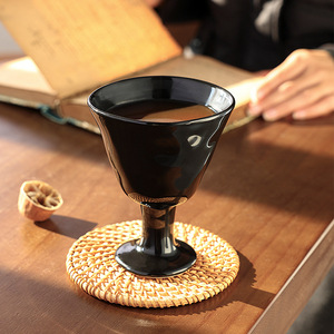 Copa de Vino de Cerámica de 240 ml con Tallo, Estilo Vintage, para Cócteles y Fiestas - Product Image 1