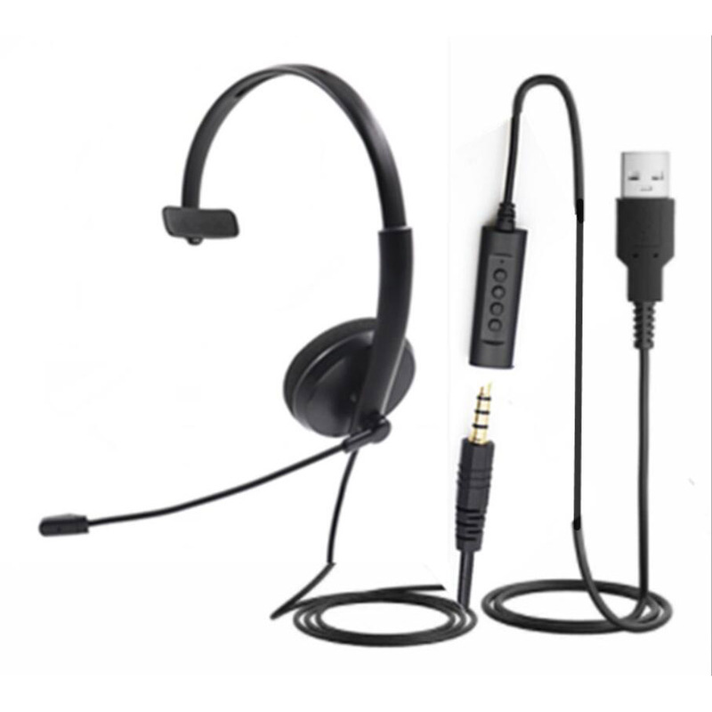 Call Center USB Monaural Headset with