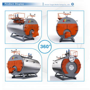 Chaudière à vapeur compacte et facile à installer pour l'alimentation en vapeur des usines alimentaires, 1-20T WNS, fonctionnant au <span class=keywords><strong>gaz</strong></span> ou au mazout - Product Image 2