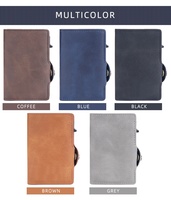 Portefeuille Pop Up en fibre de carbone RFID Blocage Slim Minimalist Card Holder PU Leather